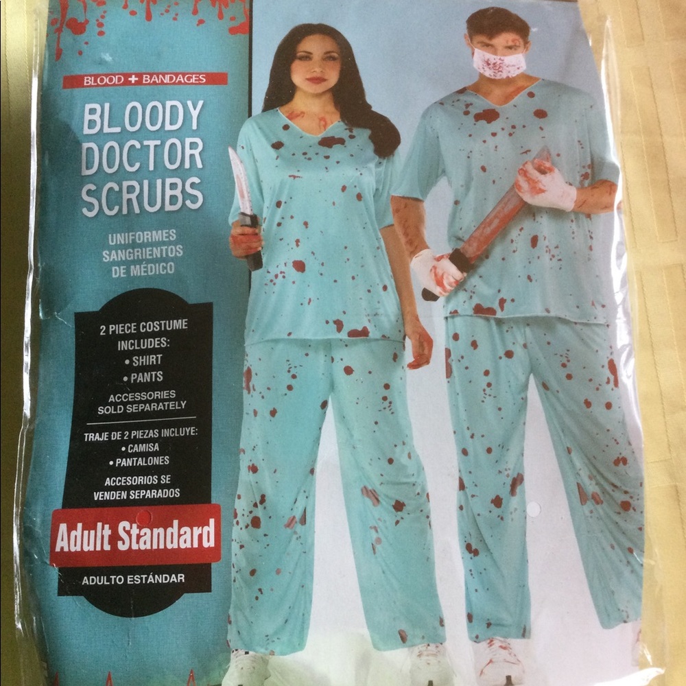 LAST DAY! CLEARANCE Halloween Costume - Bloody Doctor Scrubs